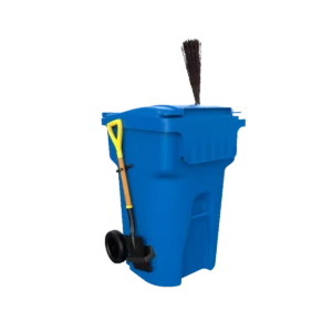 Bote de basura con ruedas