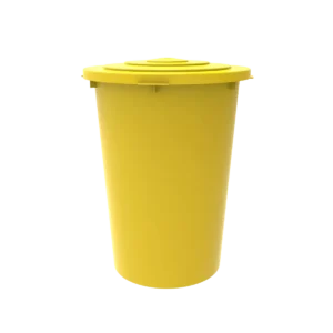 Bote de basura grande con tapa