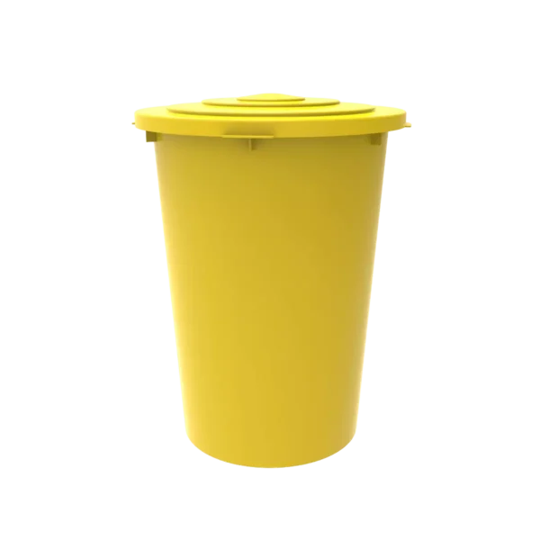 Bote de basura grande con tapa